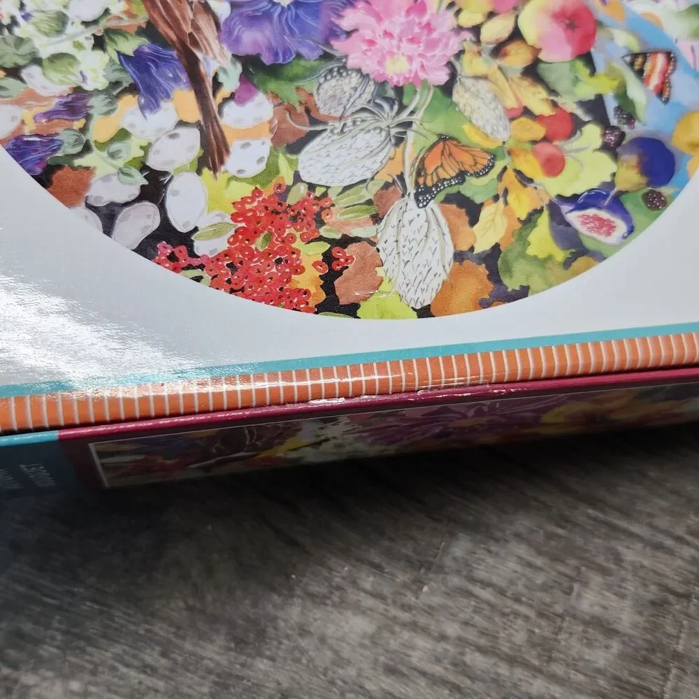 Autumn Bouquet 500 Piece Round Jigsaw Puzzle eeBoo Floral New Sealed